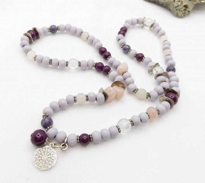 Wickelarmband Aus Perlen Mit Jaspis &Amp; Mandala