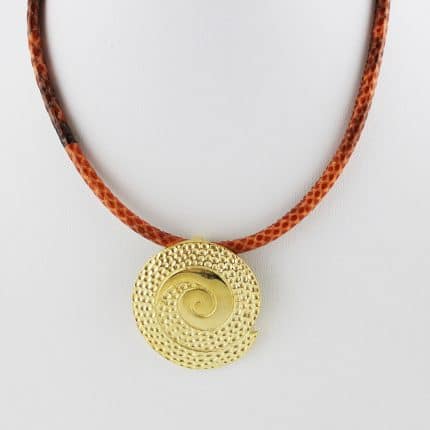 Ethno Lederkette MITHRA | ausgefallene Halskette