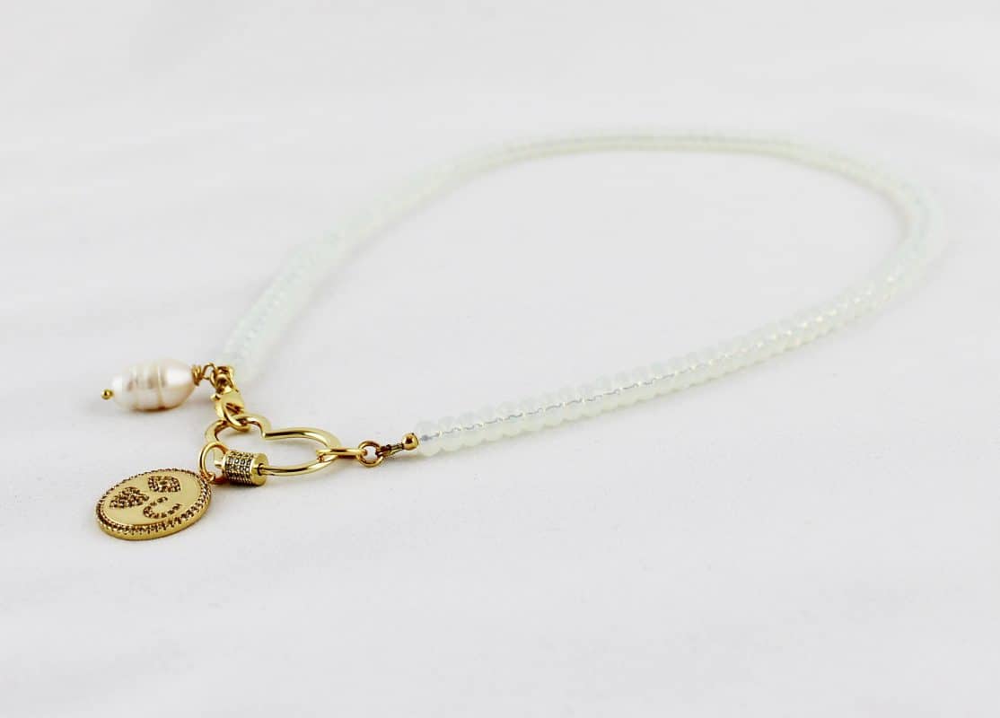 Halskette Aphrodite Mit Edelsteinen | Perlenkette
