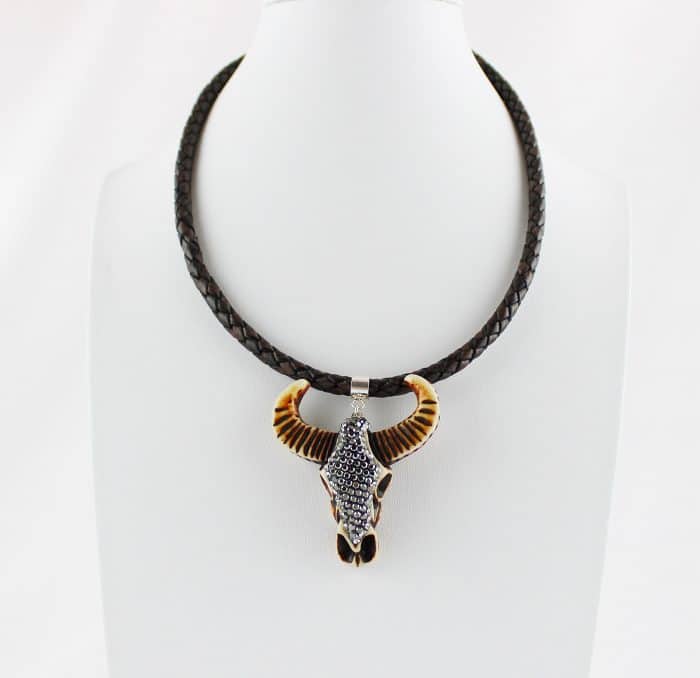 925 Sterling Silber Halskette Yara | Lederkette