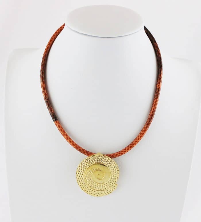 Ethno Lederkette Mithra | Ausgefallene Halskette