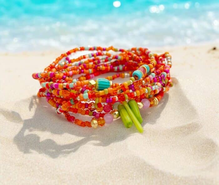 Schönes Wickelarmband Bright Beach -