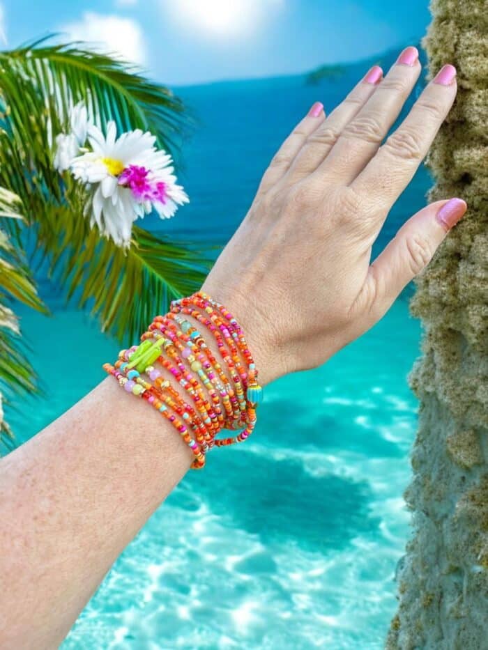 Schönes Wickelarmband Bright Beach -