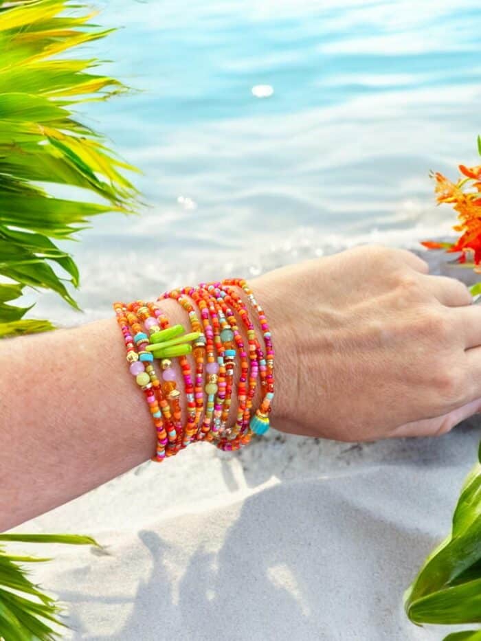 Schönes Wickelarmband Bright Beach -