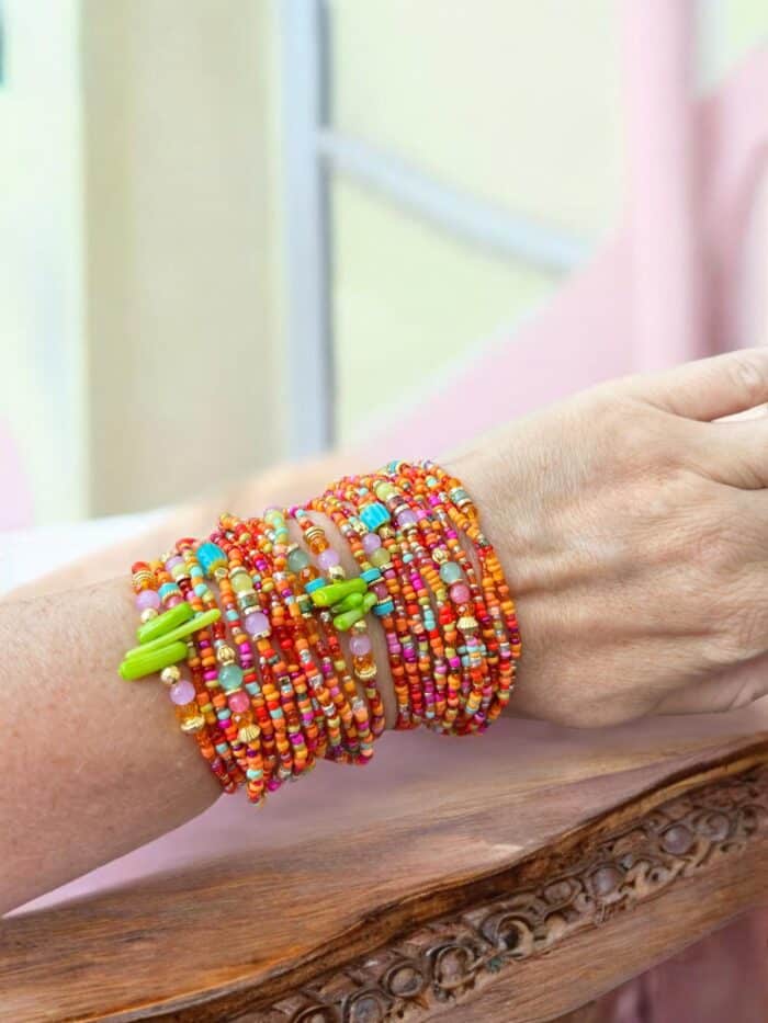 Schönes Wickelarmband Bright Beach -