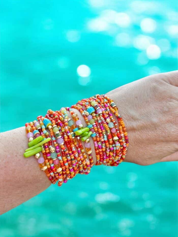 Schönes Wickelarmband Bright Beach -