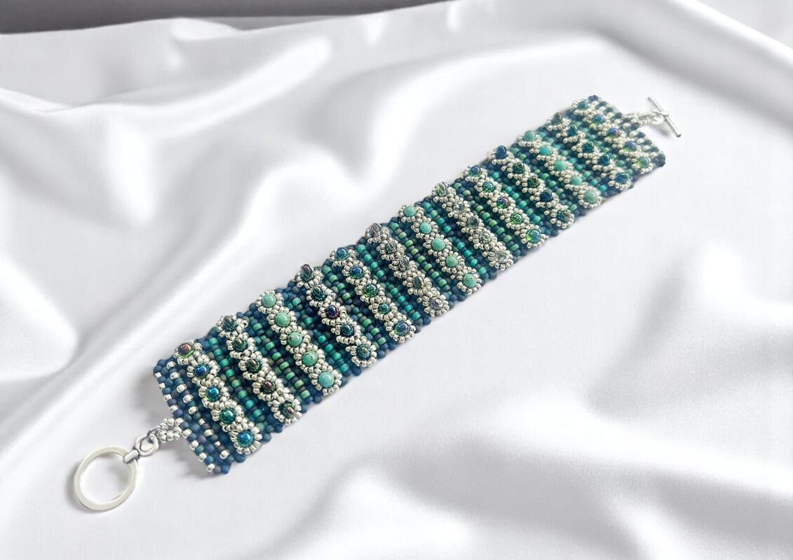 Perlenarmband Marakesh Blue Silver
