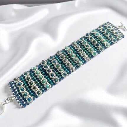 Perlenarmband MARAKESH BLUE SILVER